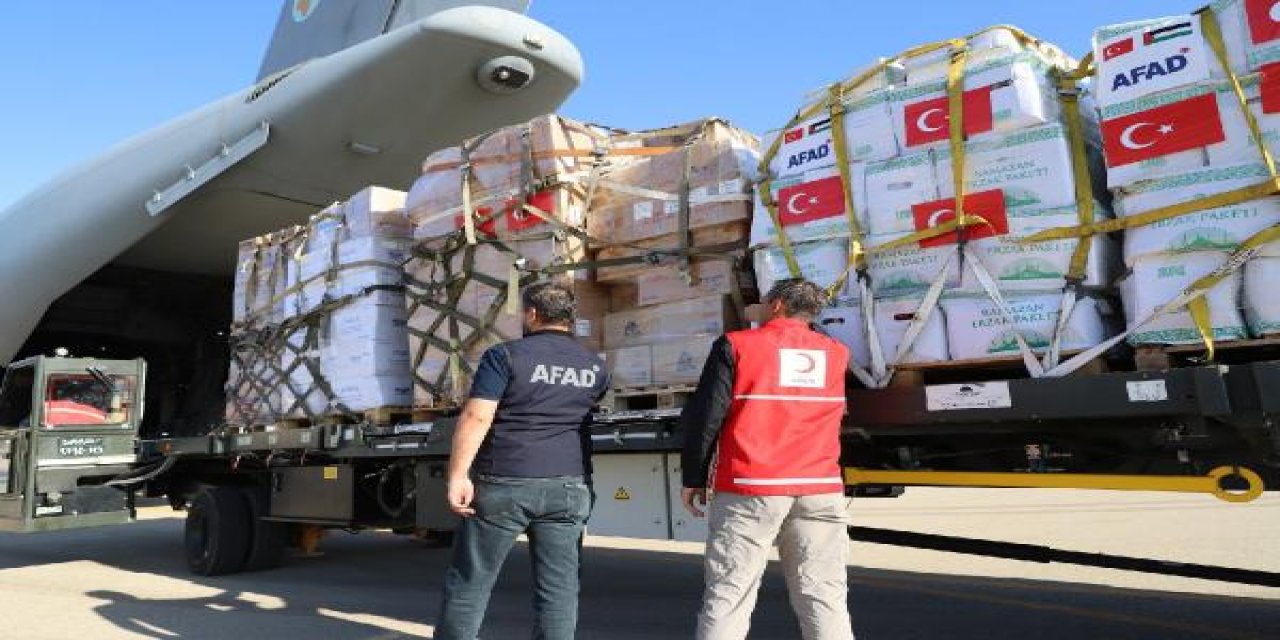 Türkiye’den Gazze’ye İnsani Yardım Uçağı Gönderildi