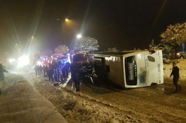 Bartın'da otobüs kazası: 2 Ölü 6 Yaralı