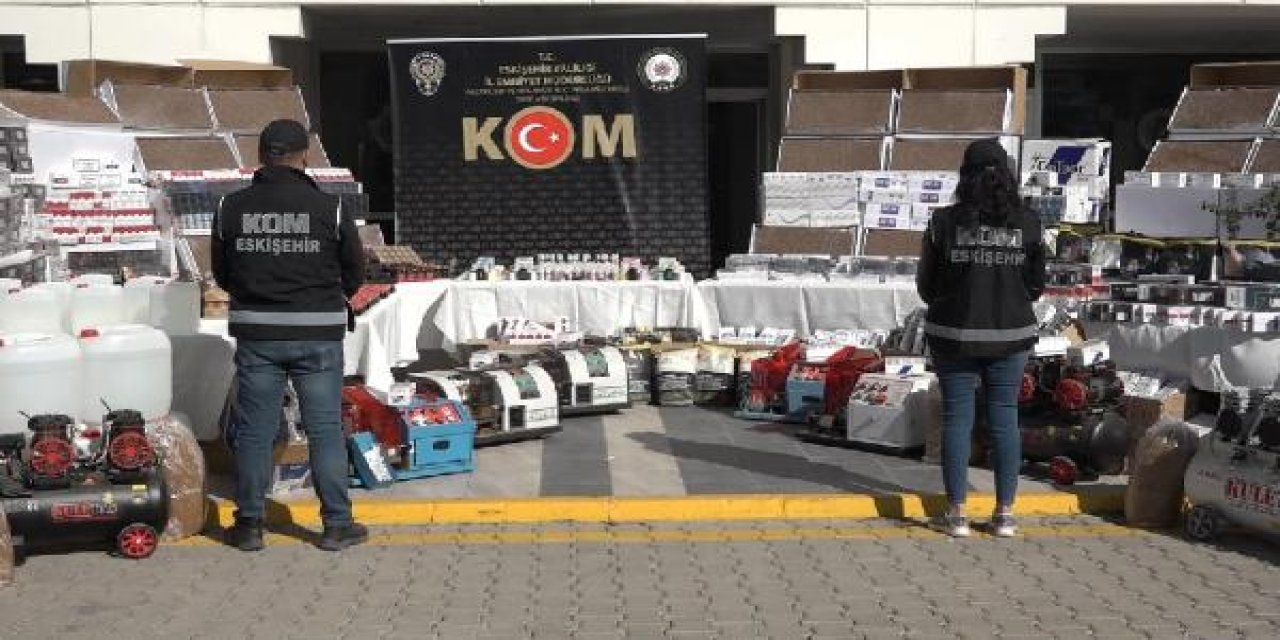 Eskişehir’de Kaçakçılar Yakalandı: 5 Milyon Liralık Malzeme Bulundu