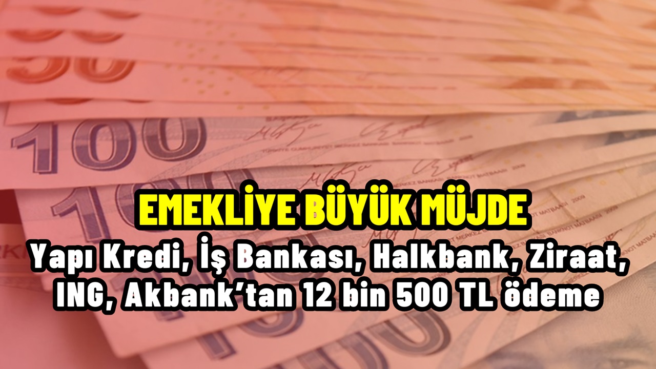 Yapı Kredi, İş Bankası, Halkbank, Ziraat, ING, Akbank’tan büyük jest! 3 yıl söz veren emekli Kasım'da 12 bin 500 TL ödeme alıyor