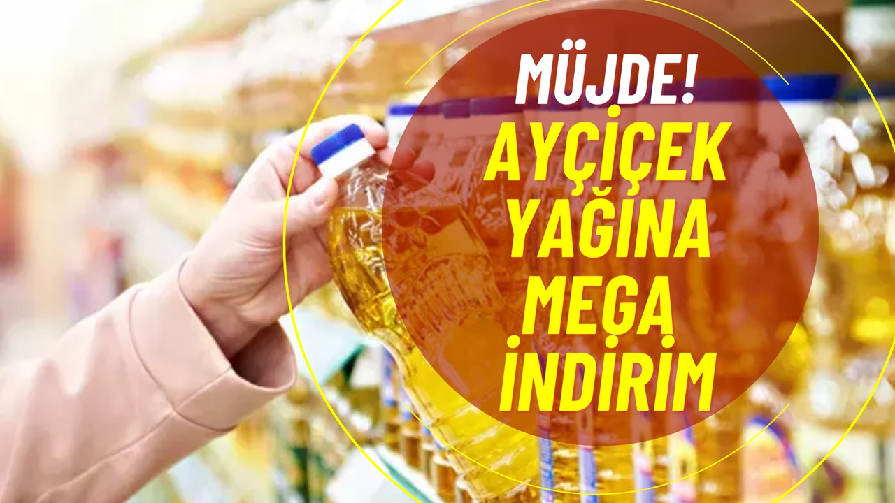 5 litre ayçiçek yağında MEGA indirimi duyan koşuyor