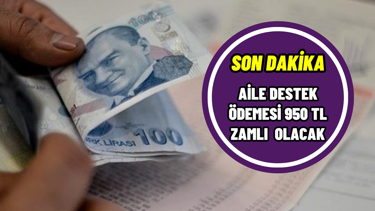 Aile destek paketi Kasım'da 950 TL zamlı olacak! Bakanlık son dakika açıkladı