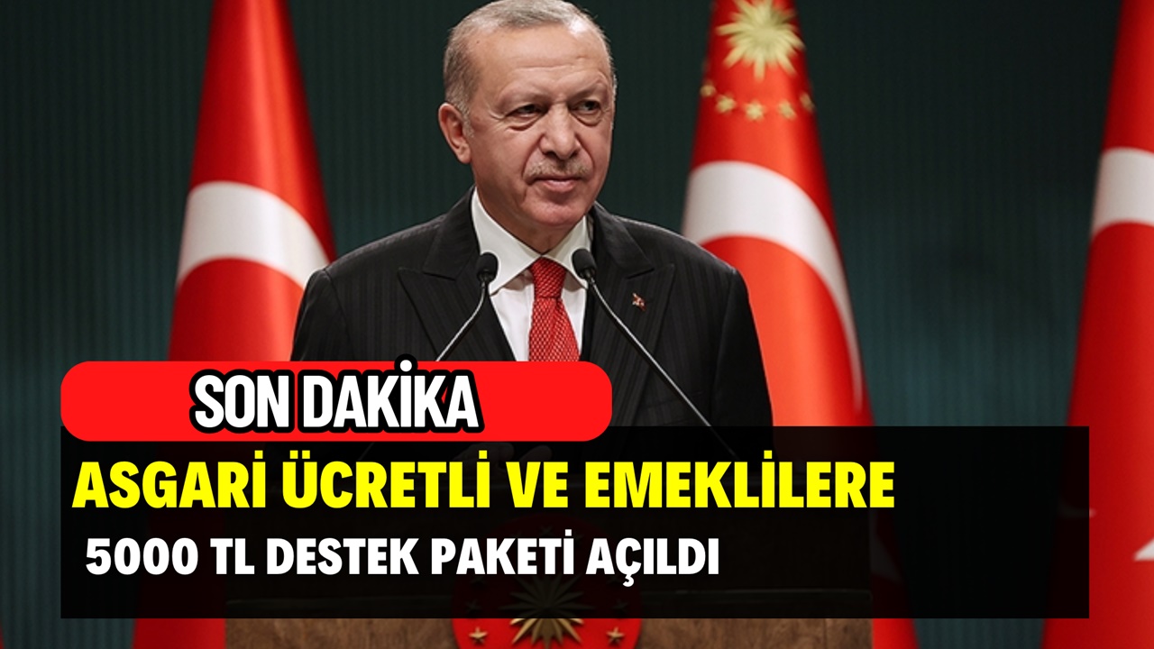 Asgari ücretli ve emekliye 5000 TL verilecek! Acil ihtiyaçlara ilaç olacak