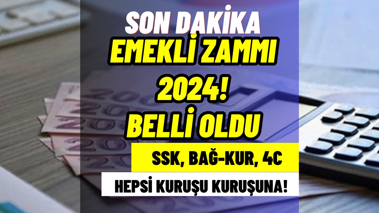 Emekli maaş zammı SON DAKİKA! SSK, Bağ-kur, Emekli Sandığı Emekli maaşı belli oldu