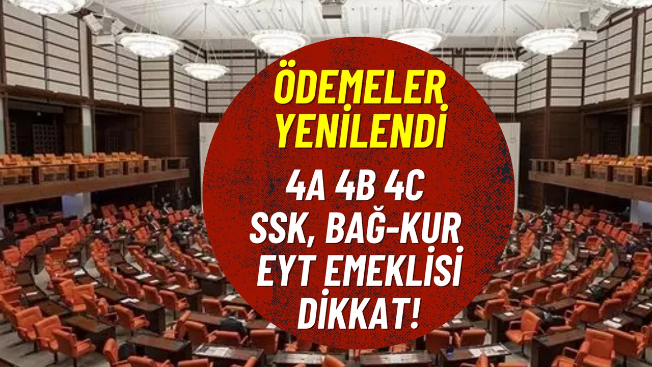 Ekim ayı sonuna kadar sürecek! 4A, 4B, 4C, SSK, Bağkur, EYT Emeklisine ödemeler yenilendi