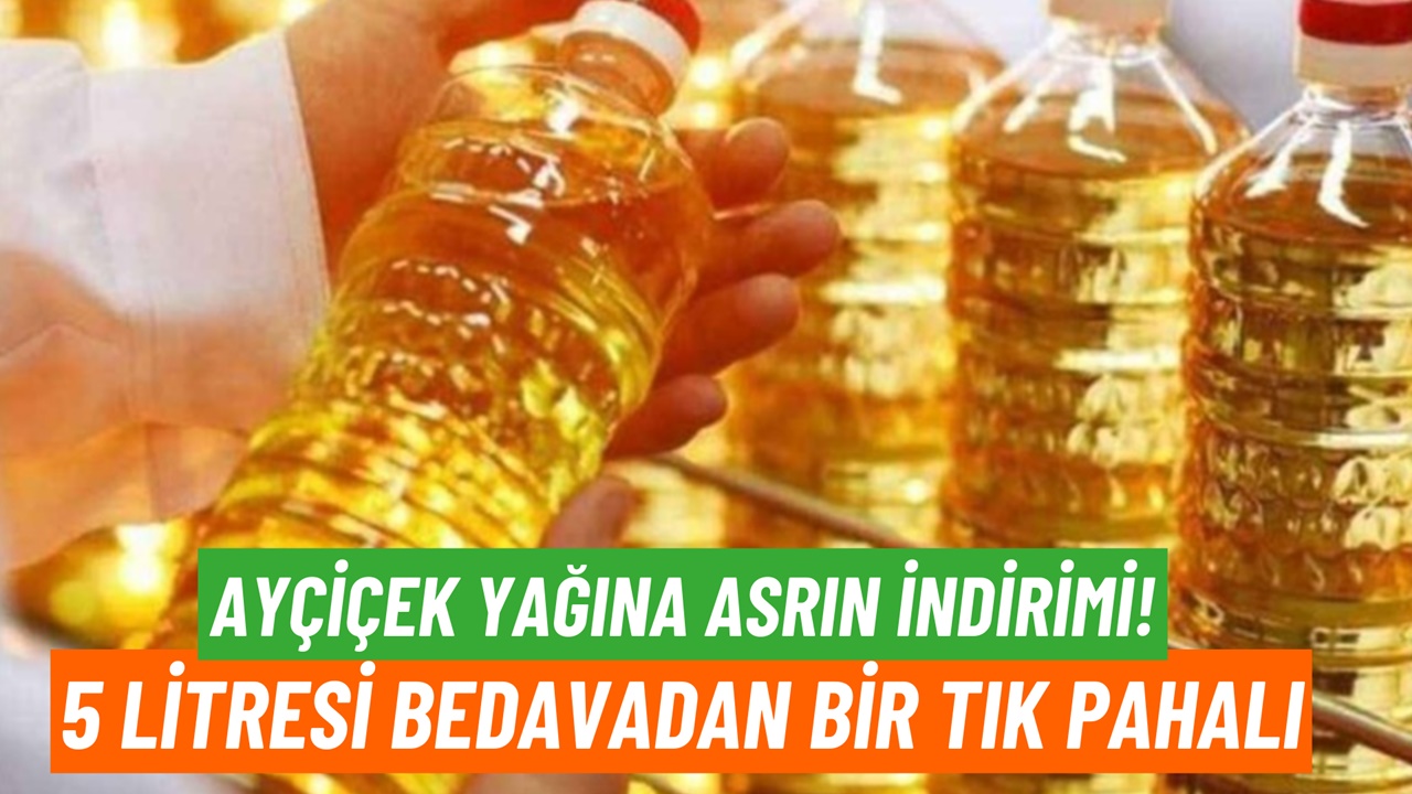 CarrefourSA'da asrın indirimi başladı! Ayçiçek yağının 5 litresi bedavadan bir tık pahalı