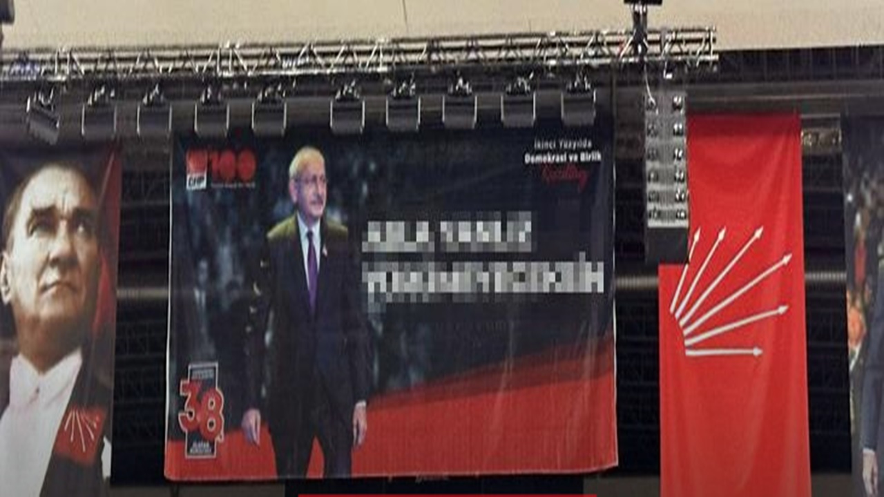CHP kurultayı öncesi pankart krizi! Kılıçdaroğlu’na destek pankartındaki o hata gündem oldu
