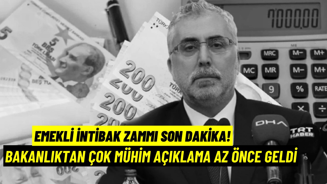 Emekliye intibak zammı SON DAKİKA! Bakanlıktan intibak yasası ile ilgili mühim açıklama geldi