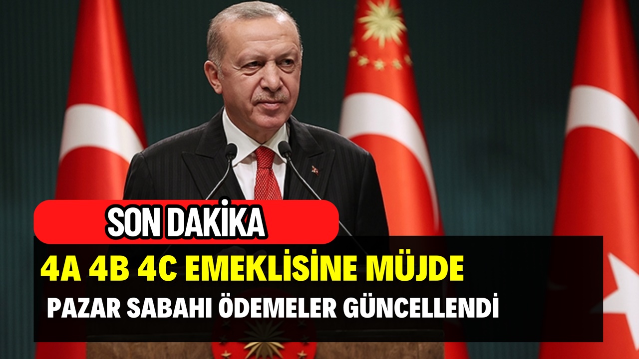 4A 4B 4C emeklisine müjde Pazar sabahı geldi! Emekliye ödemeler güncellendi!