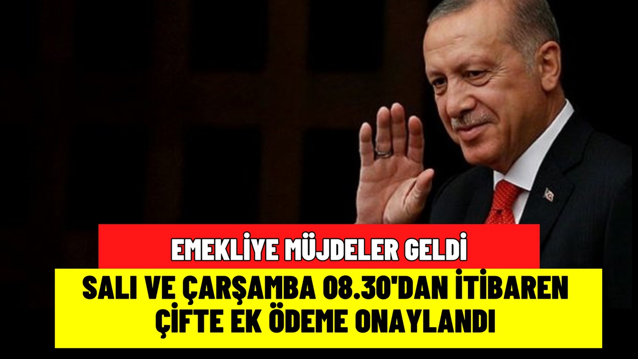 Emekliye Salı ve Çarşamba 08.30’da müjde geliyor! Çifte ek ödeme için onay verildi