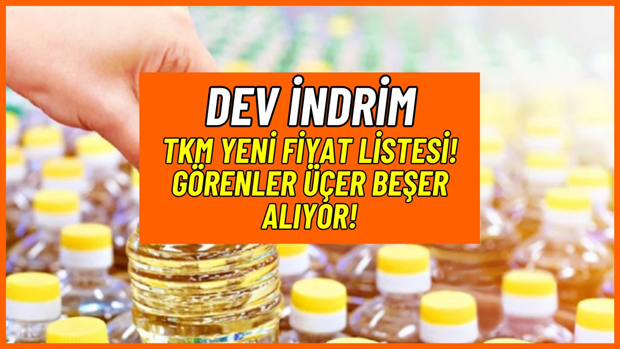 TKM ayçiçek yağı indirimi başladı! 5 litresi öyle bir düştü ki kapış kapış gidiyor