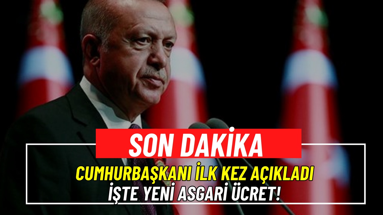 Başkan Erdoğan ilk kez açıkladı! İşte 2024 asgari ücret zammı son dakika gelişmesi