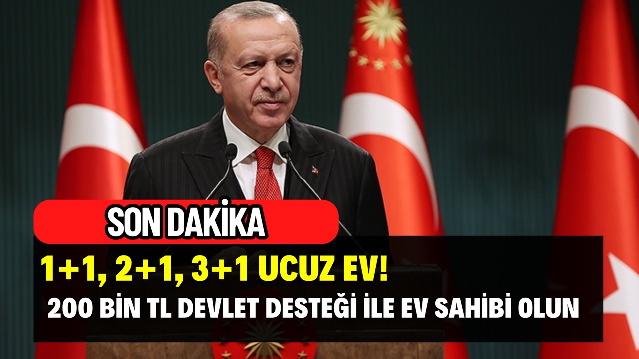 1+1, 2+1, 3+1 evler sudan ucuz! Devlet desteği ile ucuz ev satışı başladı