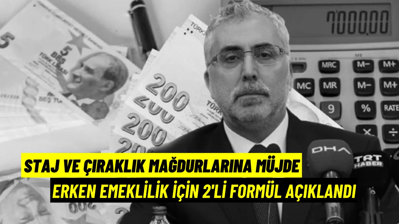 Staj ve çıraklık mağdurları ikisi bir arada formülle erken emekli olacak! 2.160 gün + 1 yıl prim yetiyor