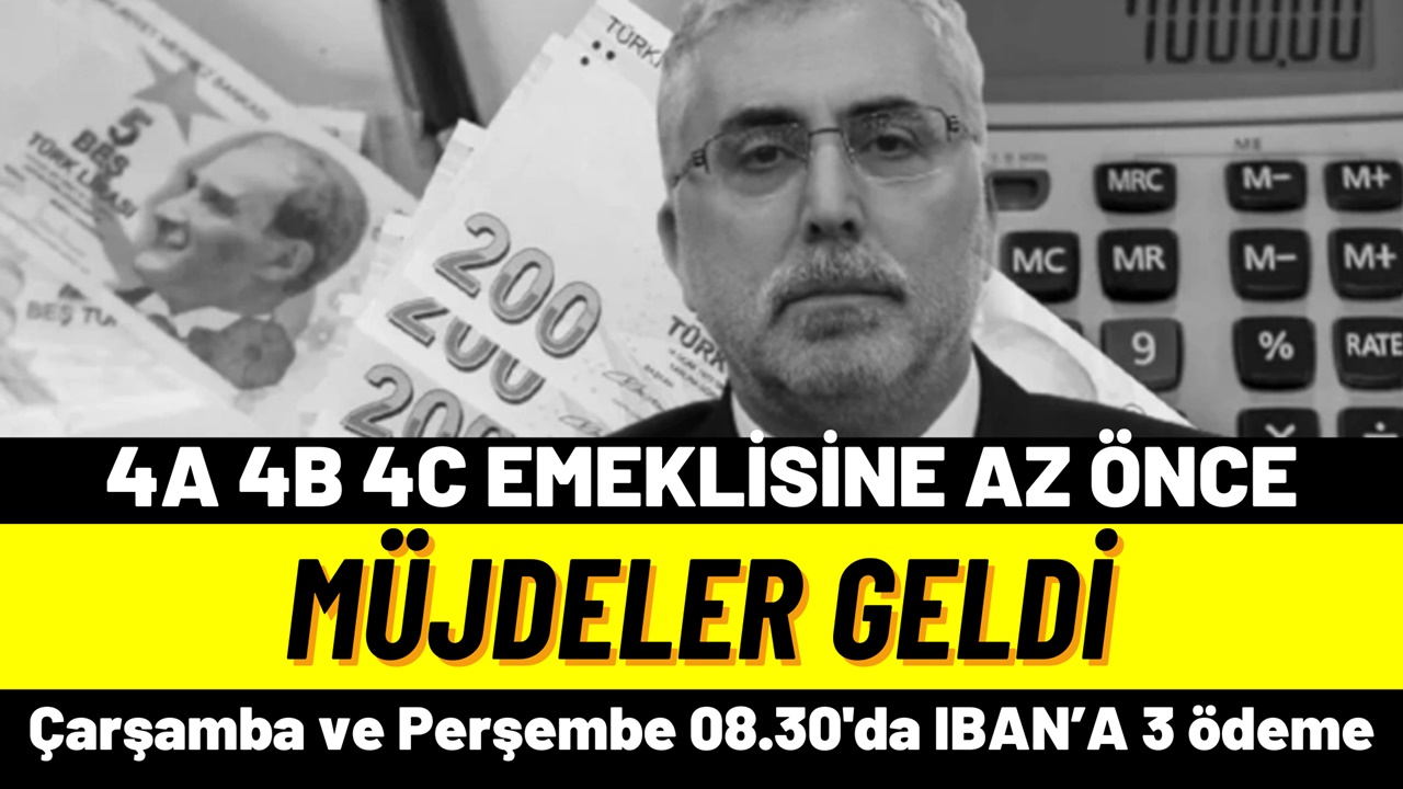 Emekliye ek ödeme onayı çıktı! Çarşamba ve Perşembe 08.30'da üç ödeme birden geliyor