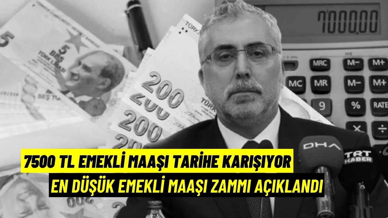 En düşük emekli maaşı zammı ajanslarda son dakika geçti! Ocak 2024'te 7500 TL maaş tarih oluyor