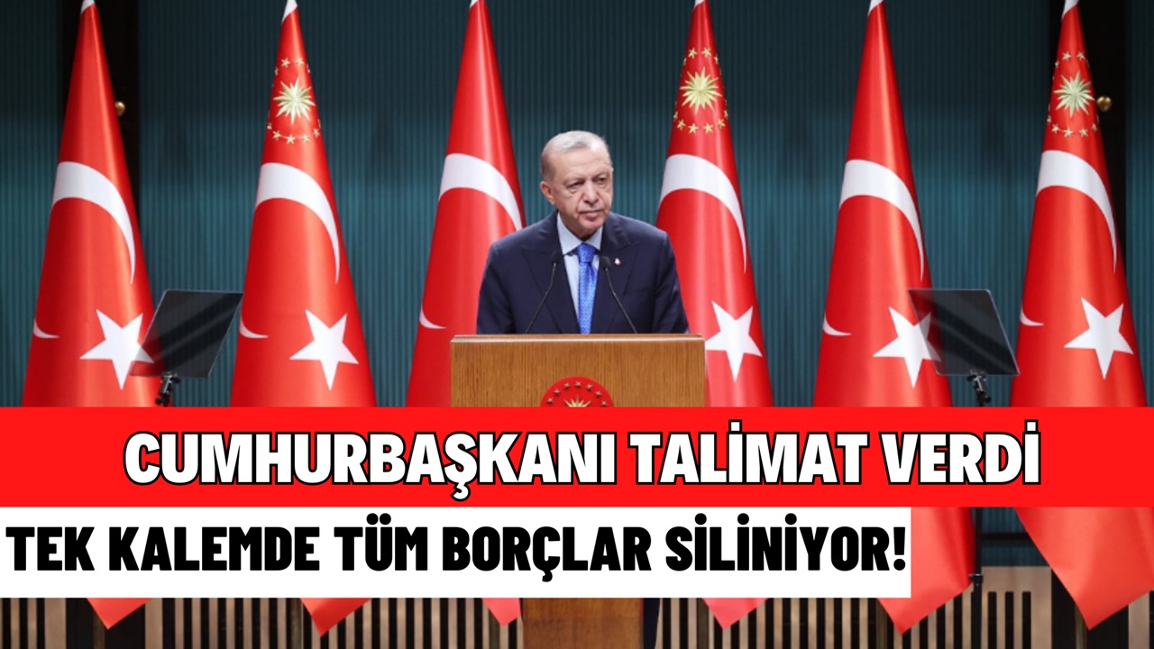 Cumhurbaşkanı talimatı ile Ziraat Vakıf ve Halkbank duyurdu! Tüm borçlar siliniyor