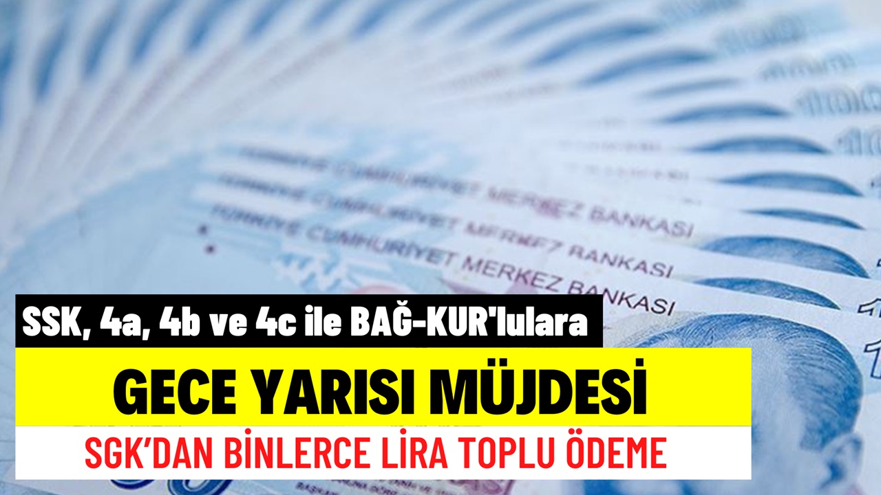 SSK, 4a, 4b ve 4c ile BAĞ-KUR'lulara gece yarısı müjde geldi! IBAN'a toplu para iadesi yapılacak