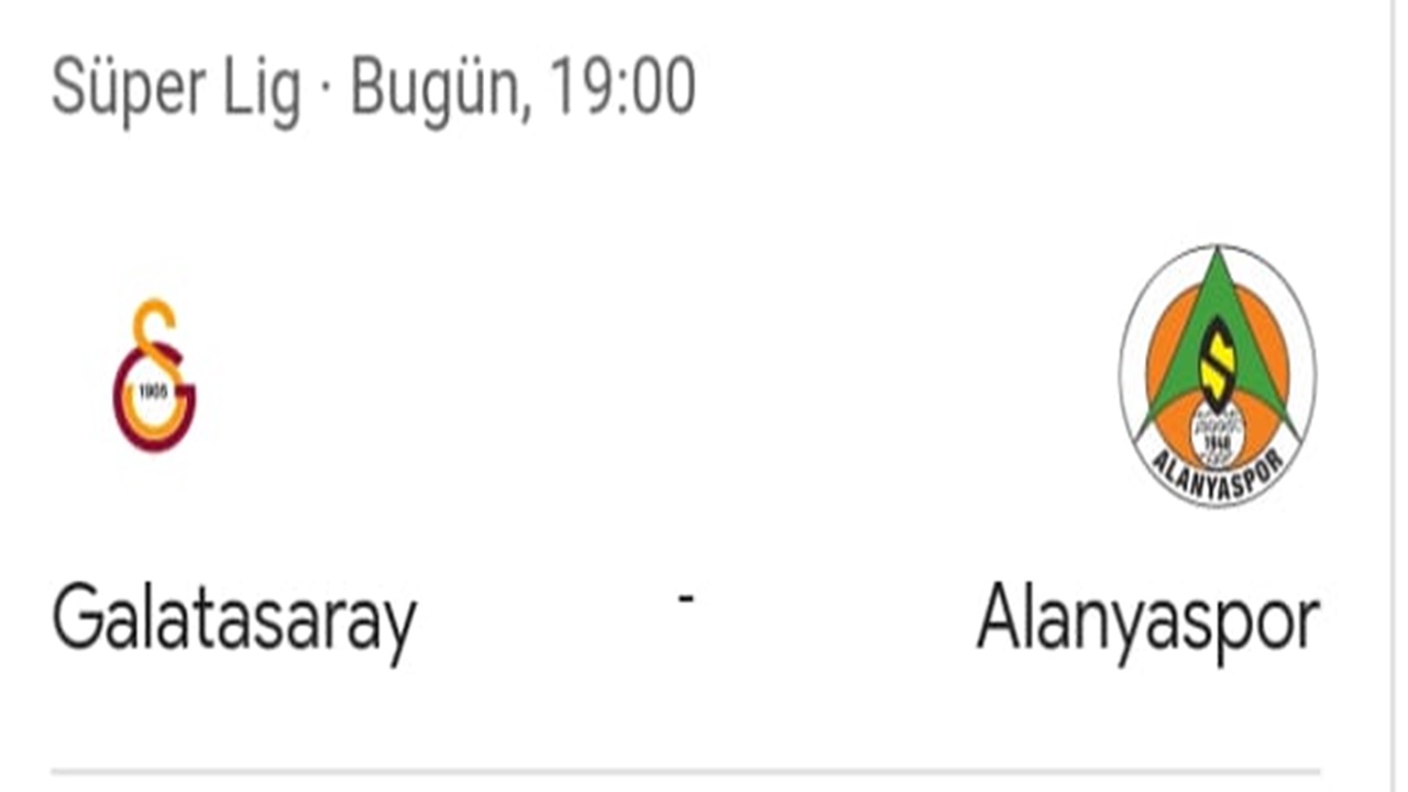 Galatasaray Alanyaspor ilk 11’ler açıklandı