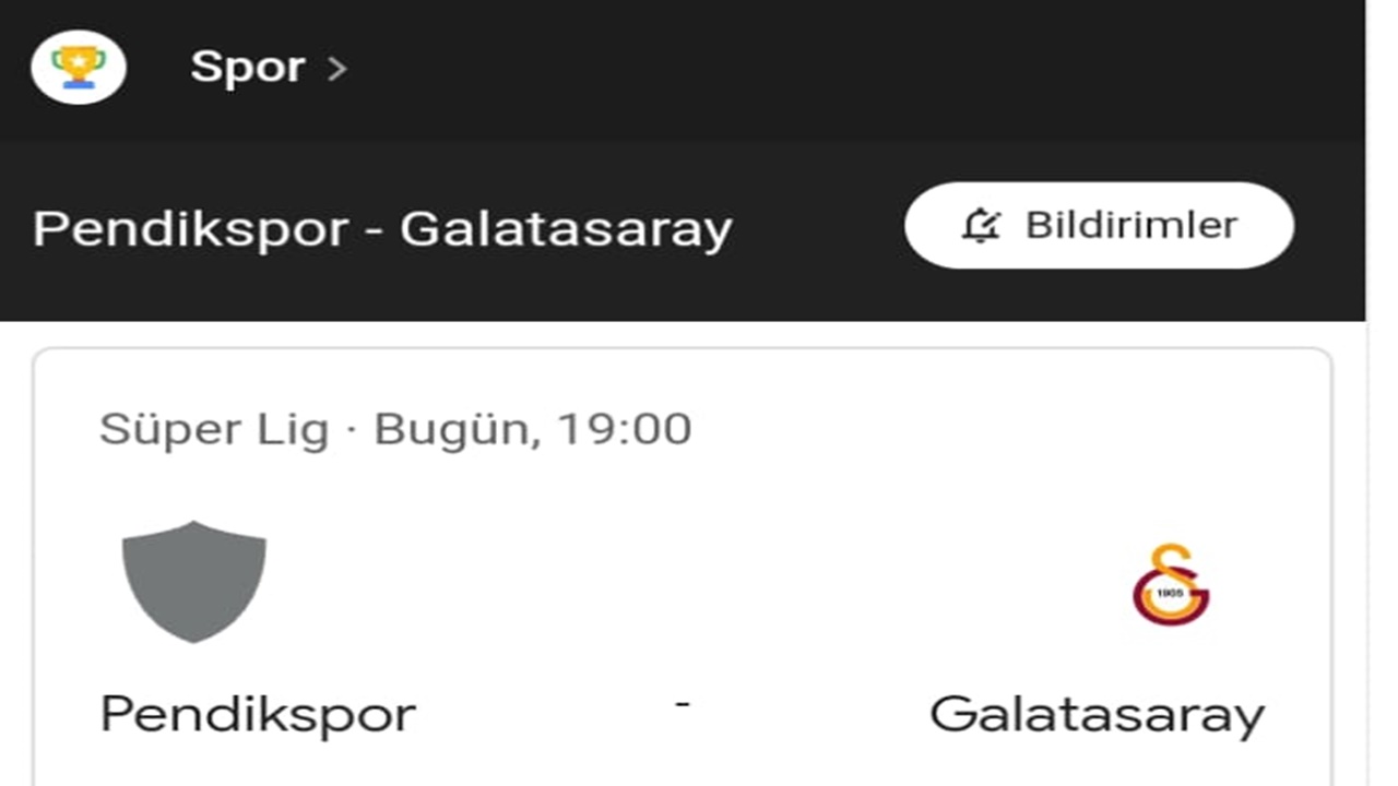 Pendikspor Galatasaray maçının hakemi belli oldu