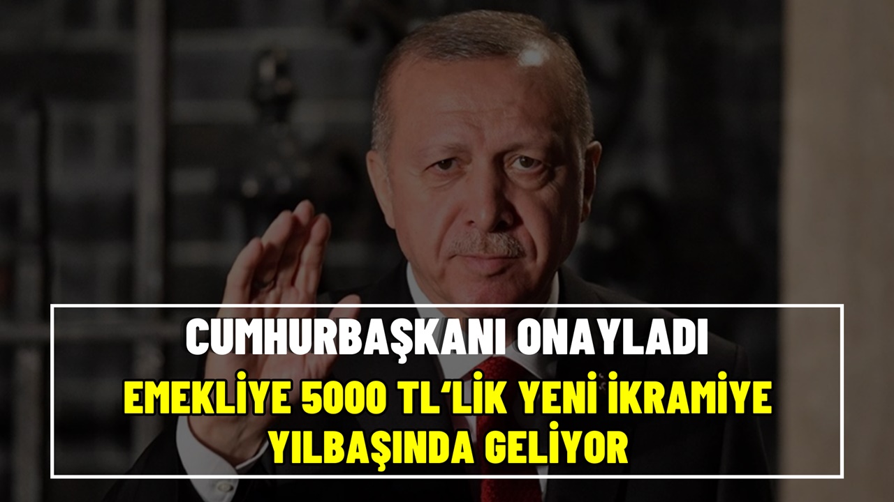 Cumhurbaşkanı Erdoğan'dan tüm emeklilere müjde! 5000 TL'lik yılbaşı ikramiyesine onay çıktı