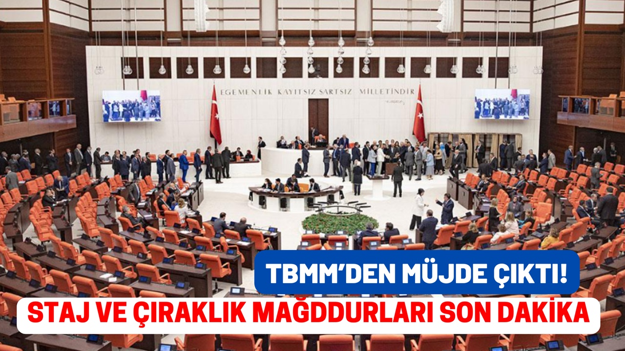 TBMM’den müjde çıktı! Staj ve çıraklık mağdurları için son dakika gelişmesi