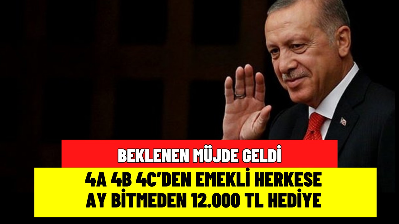 4A 4B 4C’den emekli herkese Aralık ayı bitmeden 12.000 TL ek ödeme yatacak