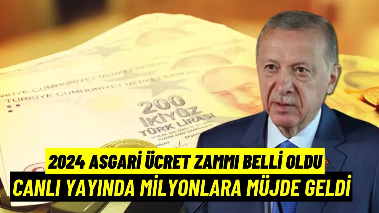 Asgari ücretliye müjde canlı yayında geldi! 2024 yeni asgari ücret 17.500 TL’de sabitlenecek