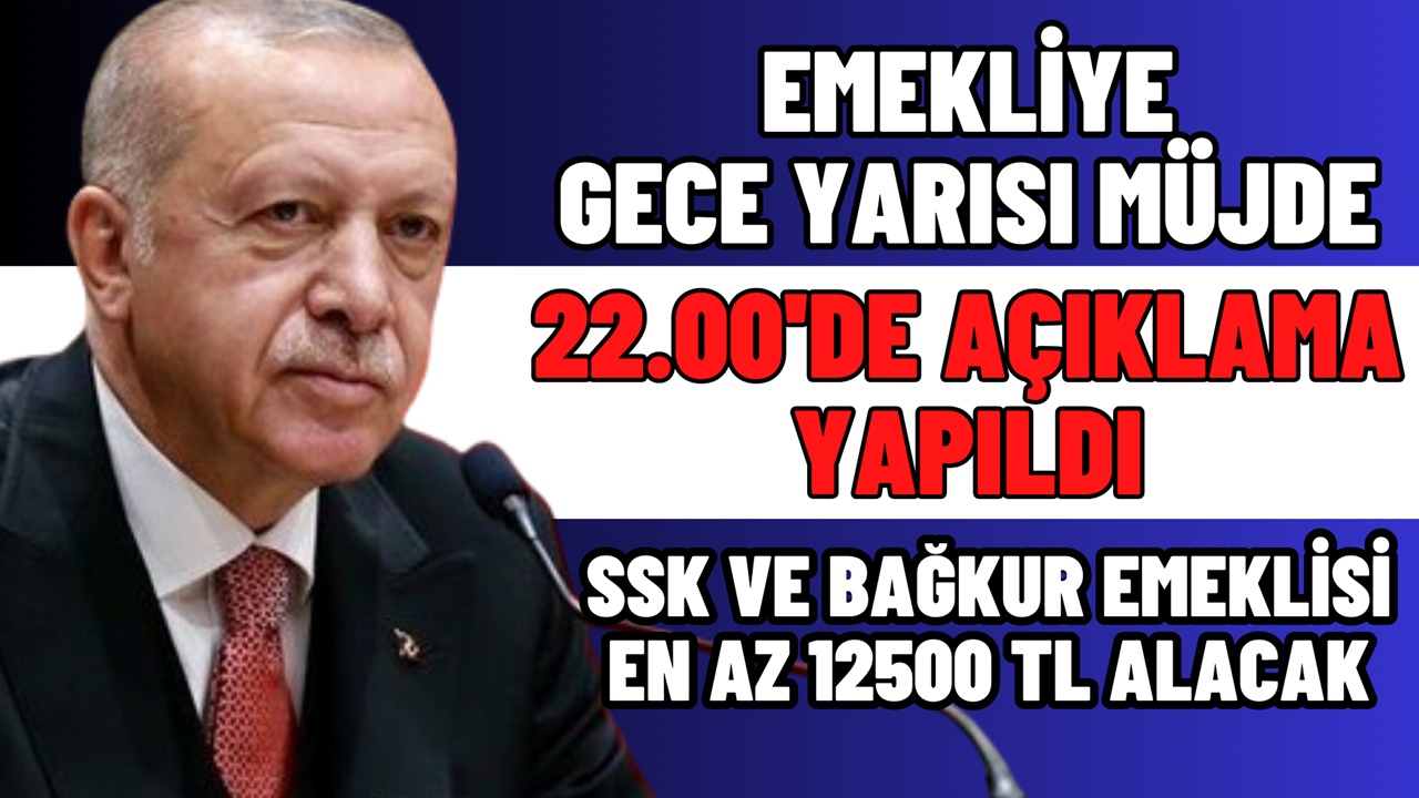 SSK ve Bağ-Kurlu emekli için özel 12.000 TL ödeme gece yarısı 22'de açıklandı