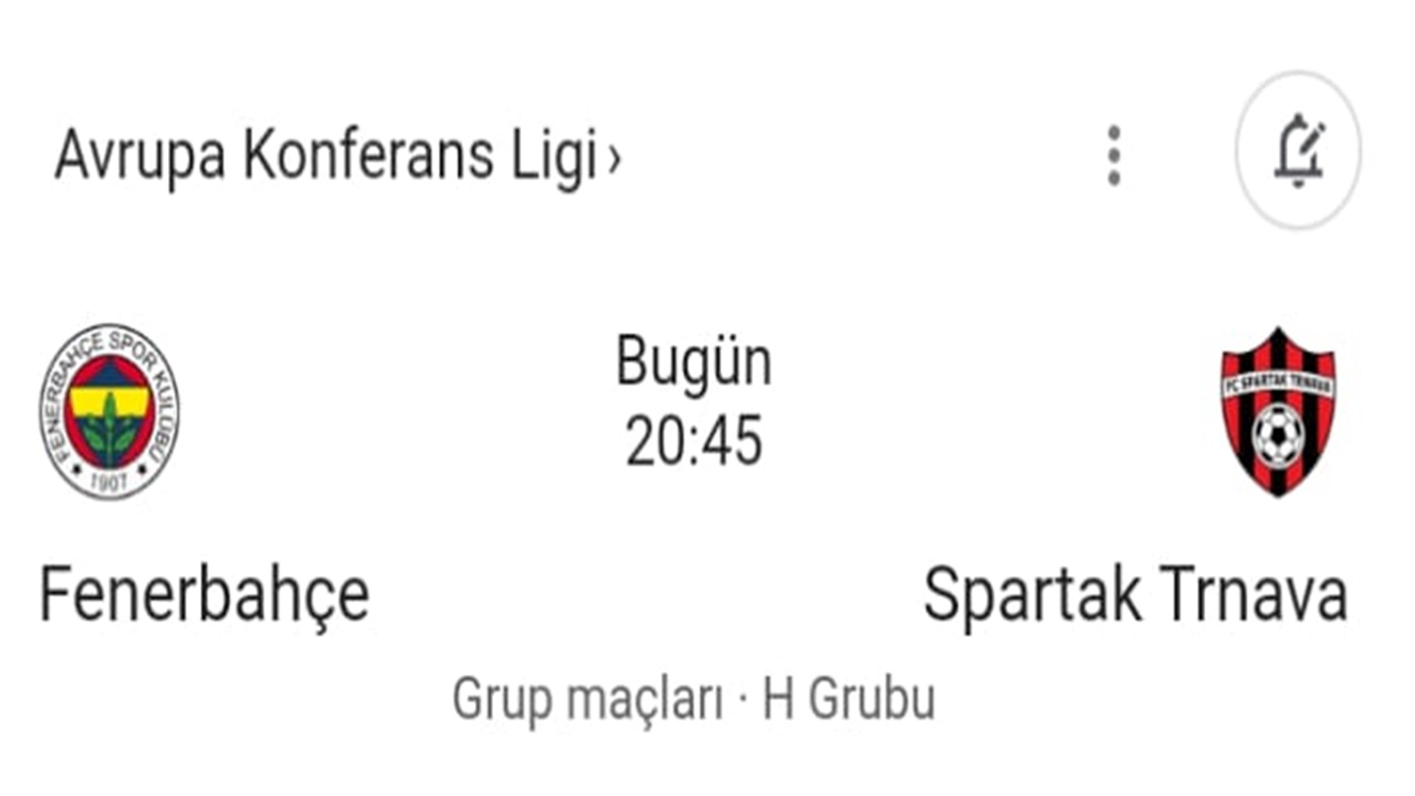 Fenerbahçe Spartak Trnava muhtemel 11’ler! Fenerbahçe Spartak Trnava maç saati