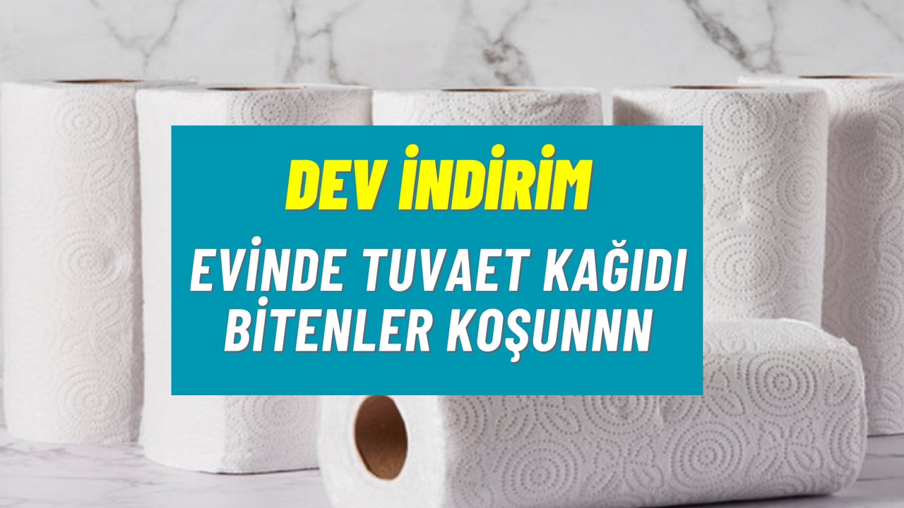 Evinde tuvalet kağıdı bitenler KOŞUN! A101'de tuvalet kağıdı fiyatları 44.90 TL’ye düştü