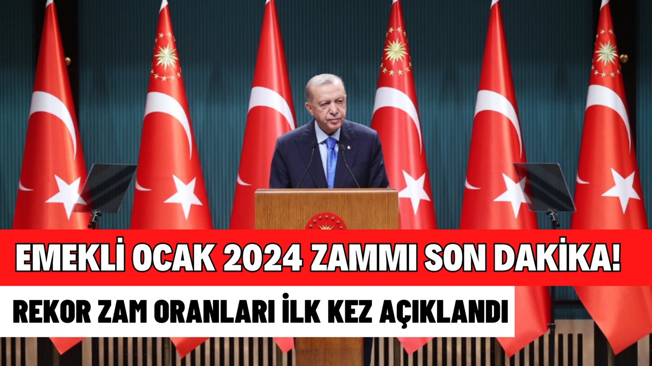 Ocak 2024 zammı belli oldu! Milyonlarca emekli için SON DAKİKA sürpriz oranlar