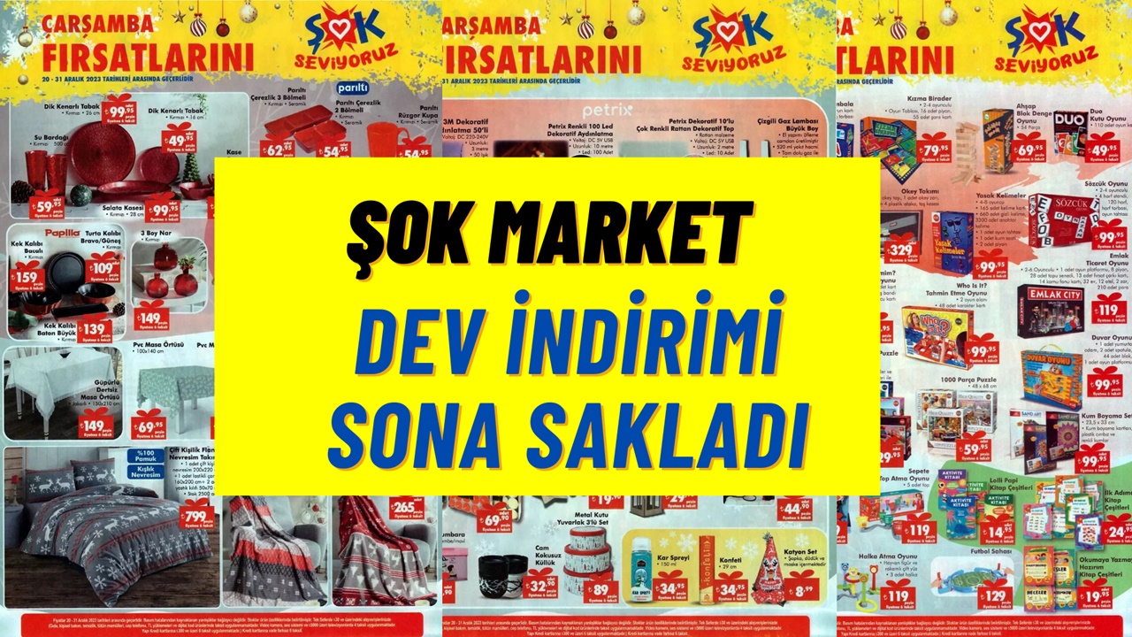 Şok Market kapısı aşınacak! DEV indirim bugün başladı