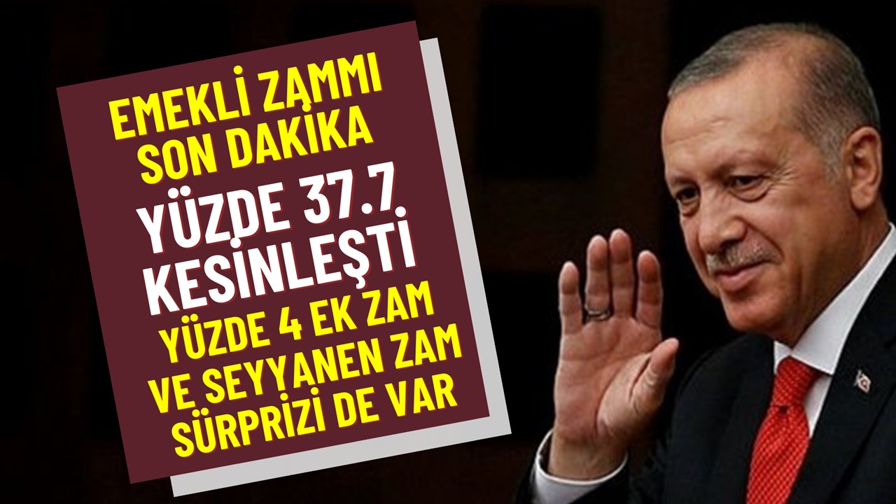 Emeklilere yeni yıl zammı: Yüzde 37.76'lık artış ve yüzde 4 ek ödeme dahil kallavi zam belli oldu