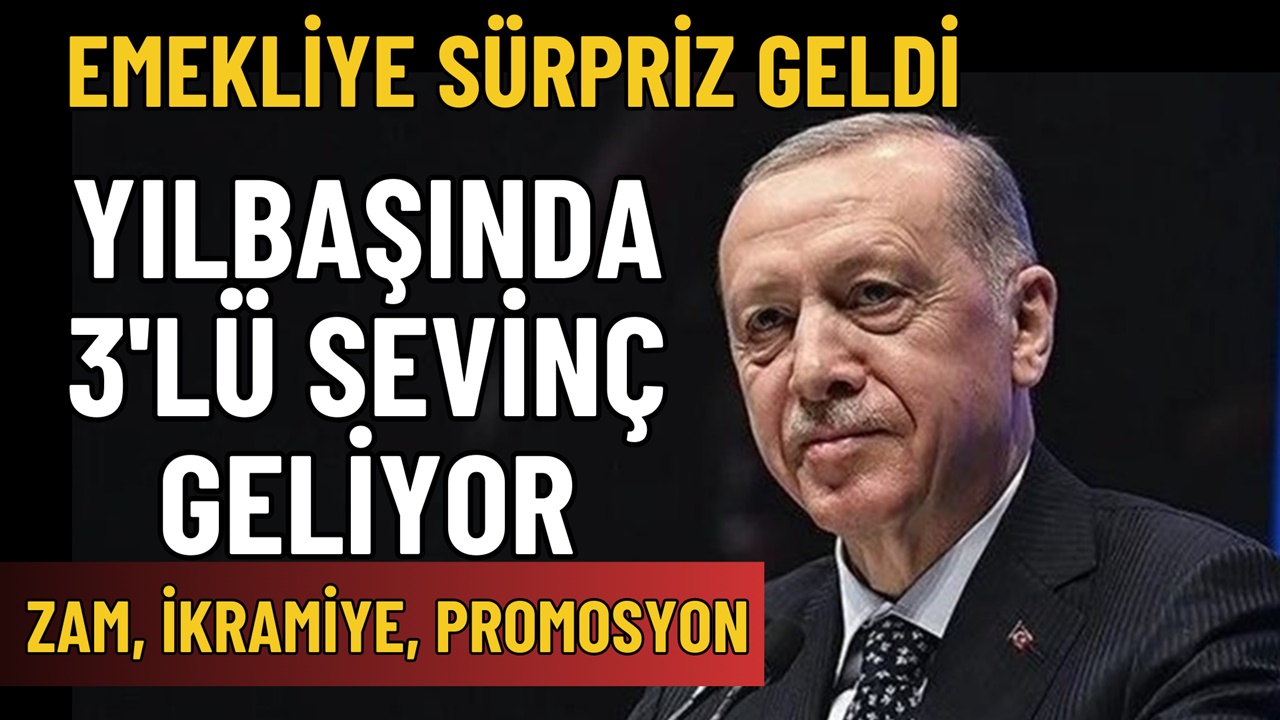 Yeni yılda emekliler 3'lü sevinç yaşayacak! Zam, ek ödeme, yılbaşı ikramiyesi geliyor