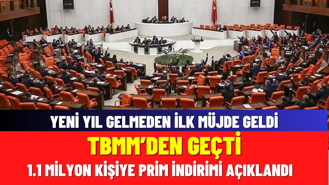 Prim eksiği olan 1.1 milyon kişiye yeni EYT geldi! Prim ve yaş indirimi TBMM'den geçti