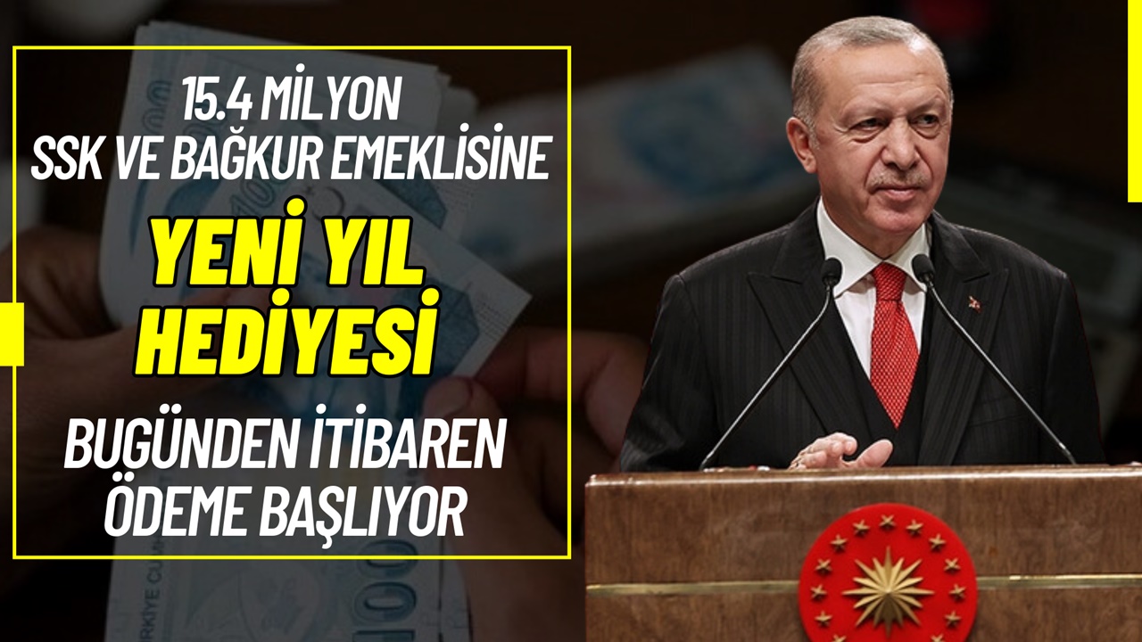 SSK ve BAĞ-KUR Emeklisi 15.4 Milyon Kişiye 28-29-30 Aralık'ta Yeni Yıl Hediyesi: Ödemeler Başlıyor