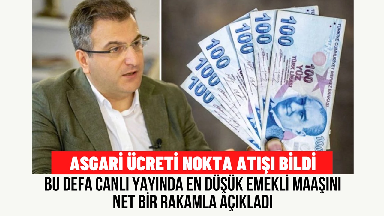 En Düşük Emekli Maaşını Açıkladı! Asgari Ücreti Nokta Atışı Bilmişti