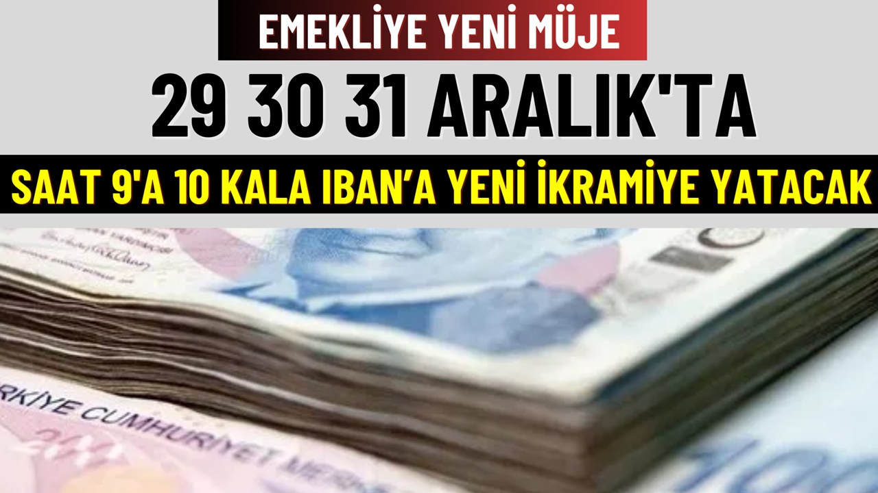 Emekliye 30-31 Aralık'ta 1 maaş yılbaşı ikramiyesi! Yarın hesaplara bakın