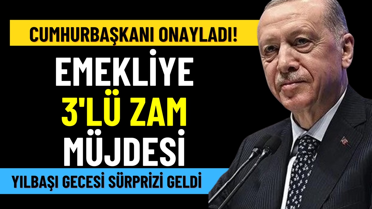 15.4 milyon emekliye 3'lü zam sürprizi! Son sözü Cumhurbaşkanı söyledi