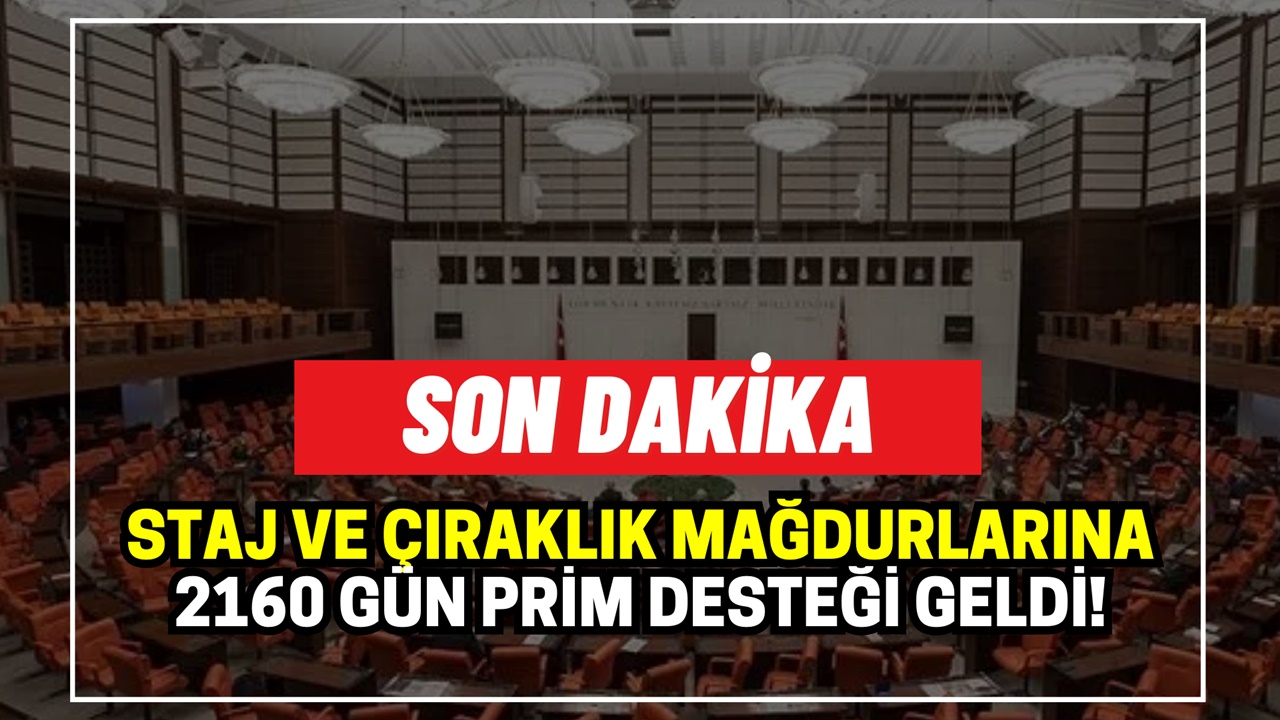 Staj Ve Çıraklık Mağdurlarına 10 Yıl Primle Erken Emeklilik! 2160 Gün Ek Prim Fırsatı Geldi