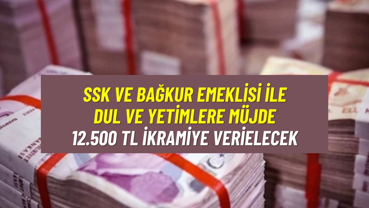 SSK ve Bağ-Kur Emeklisi ile Dul Ve Yetimlere Yeni Yılda 12.500 TL İkramiye