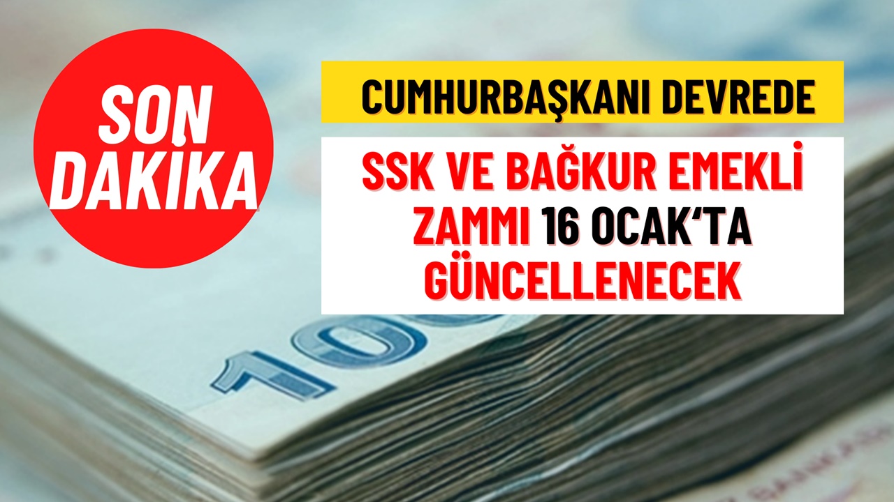 Cumhurbaşkanı 16 Ocak’ta Devreye Giriyor, Emekli Zammı Artacak! En Düşük Emekli Maaşı 12.500 TL Oluyor