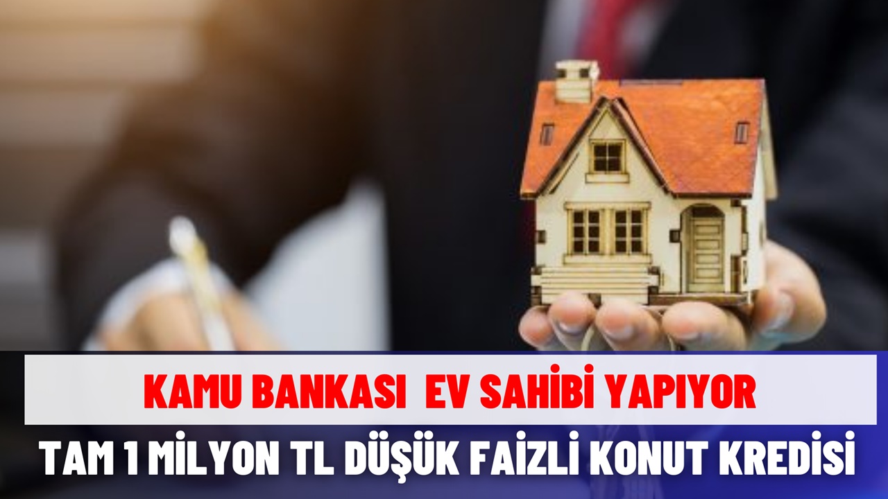 Kamu bankası 1 milyon TL veriyor! 12 ay tek kuruş geri ödeme yapılmayacak