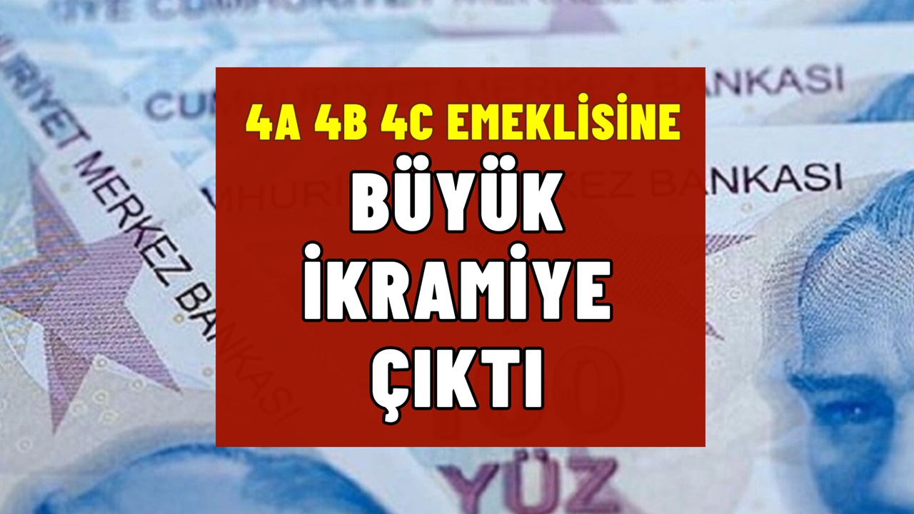 PTT'den Emekliye BÜYÜK İKRAMİYE Çıktı! 4A 4B 4C Emeklisi Tek Sefere Mahsus Alacak