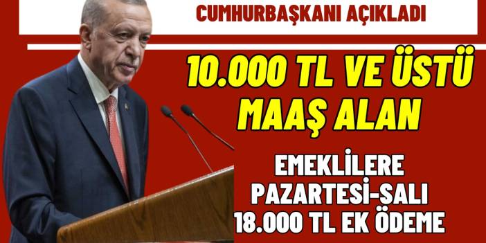 Maaşı 10.000 TL Ve Üstü Olan Emekliye PAZARTESİ SALI Ek Ödeme Var! IBAN ...