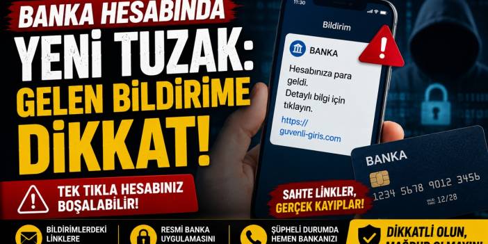 Banka hesabında yeni tuzak: Gelen bildirime dikkat