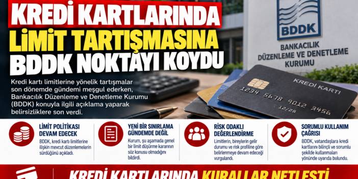 Kredi kartlarında limit tartışmasına BDDK noktayı koydu