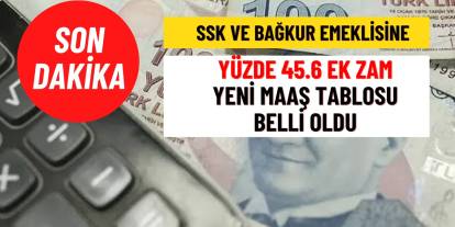 Ve Belli Oldu! SSK Ve Bağ-Kur Emeklisine Yüzde 45.6 Ek Zam